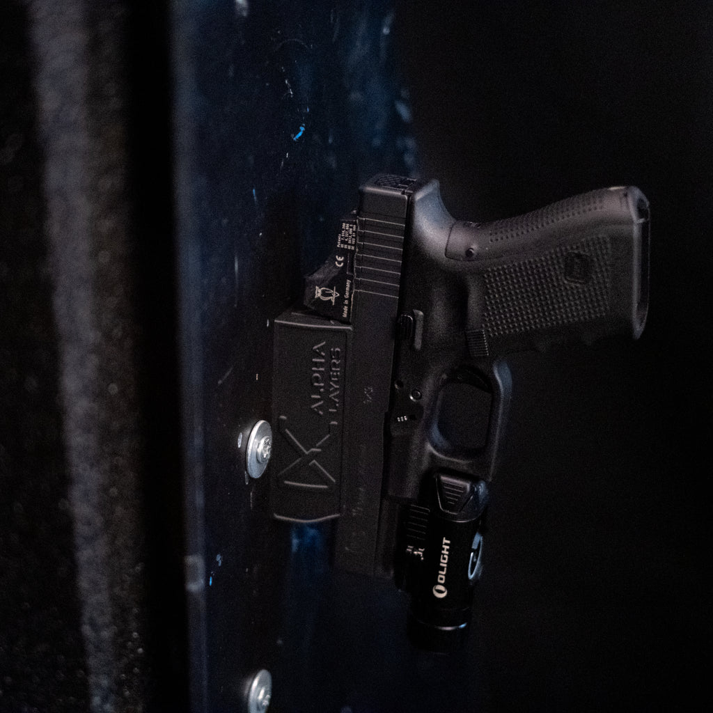 Magnetische Waffenhalterung – speziell für Glock Pistolen