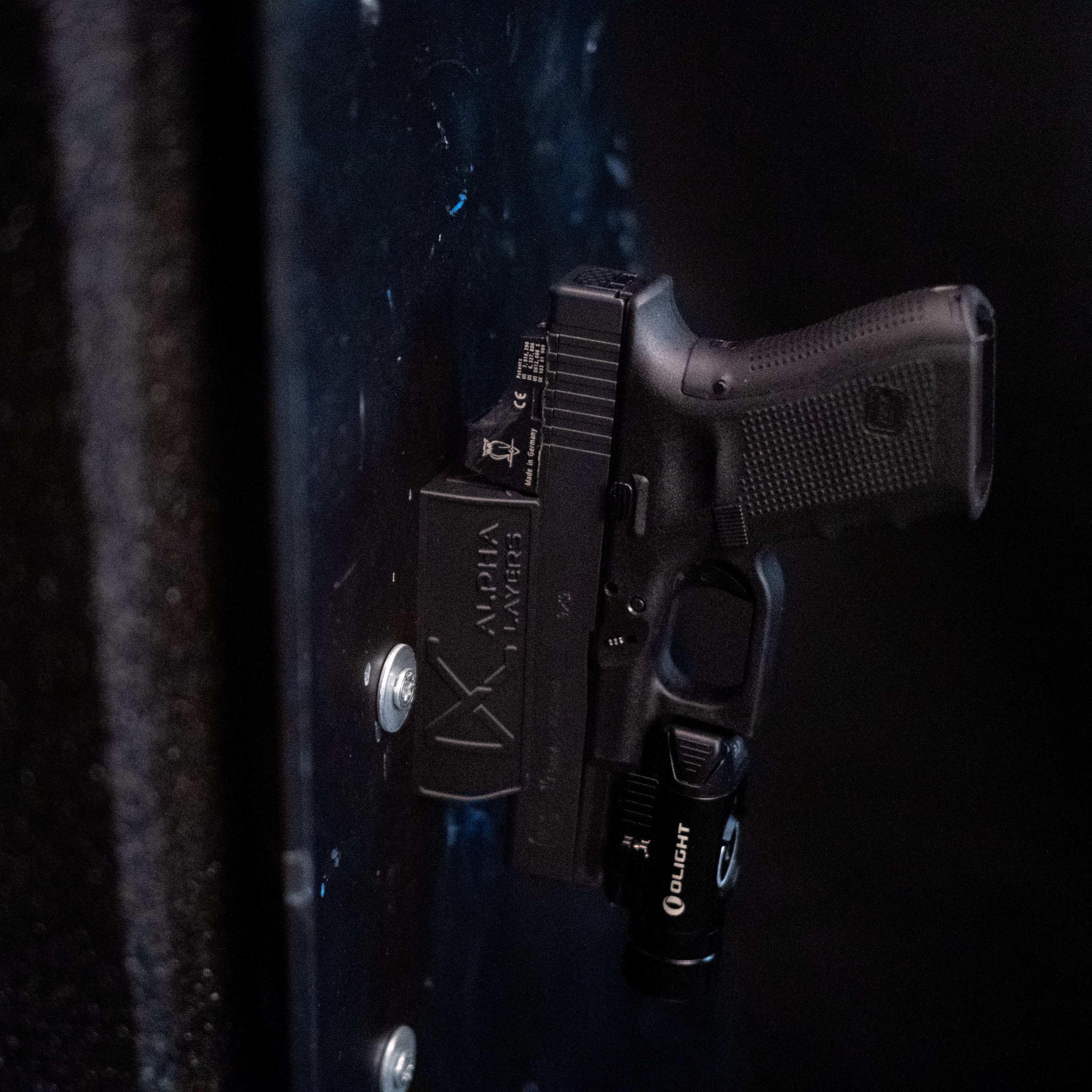 Magnetische Waffenhalterung – speziell für Glock Pistolen